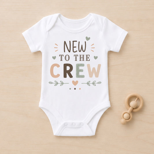 New To The Crew - Baby Is Here Bodysuit
