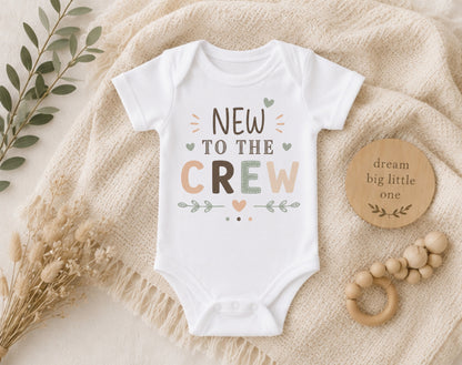 New To The Crew - Baby Is Here Bodysuit