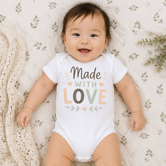 Made With Love - Baby Is Here Bodysuit