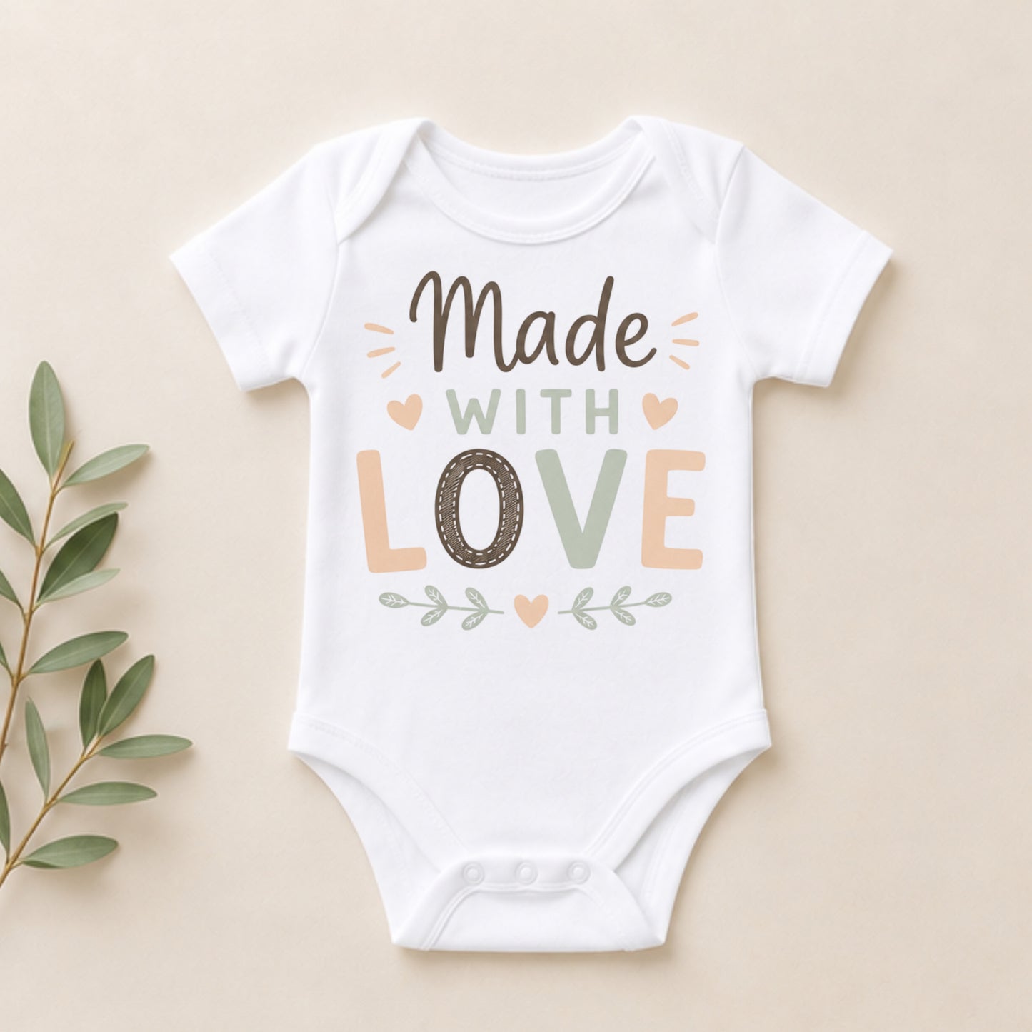 Made With Love - Baby Is Here Bodysuit