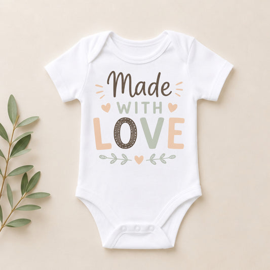 Made With Love - Baby Is Here Bodysuit