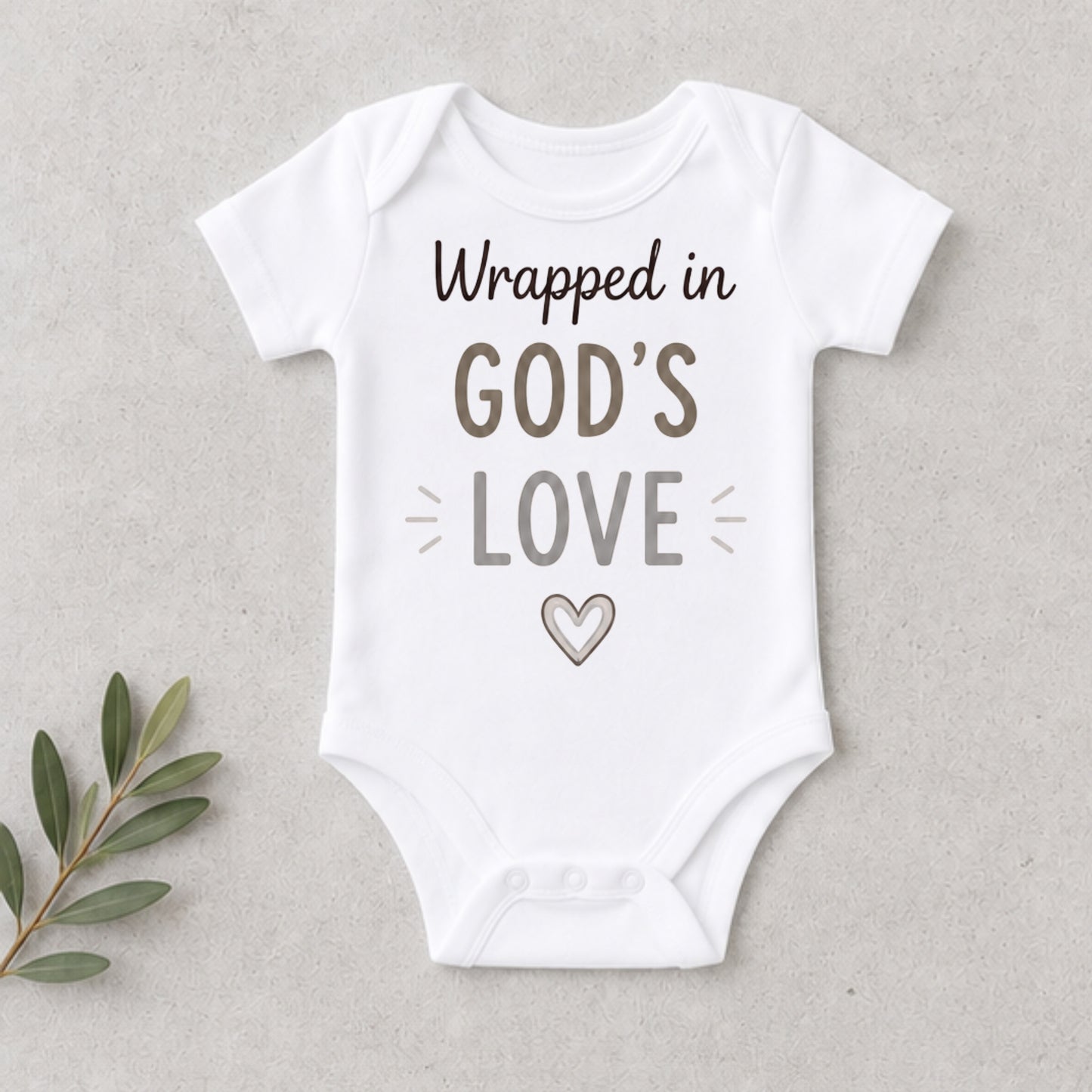 Wrapped In God's Love - Dedication Bodysuit
