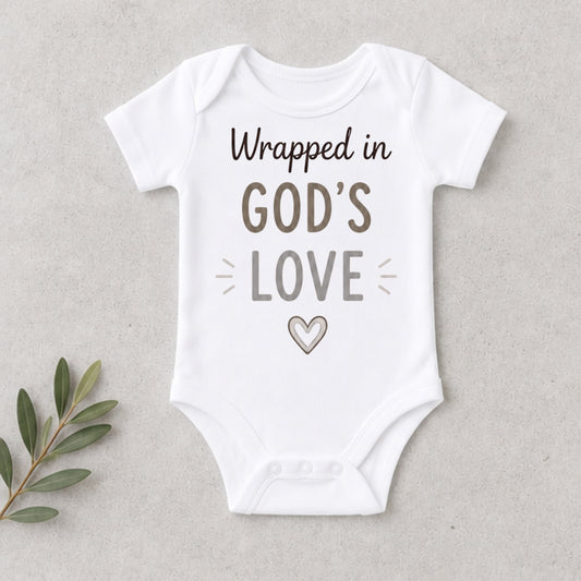 Wrapped In God's Love - Dedication Bodysuit