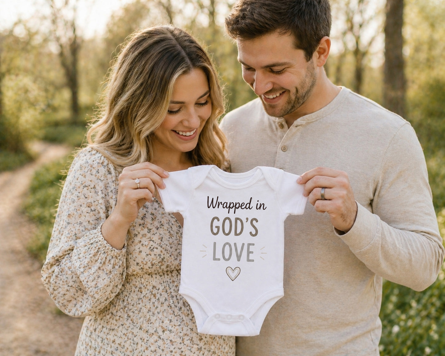Wrapped In God's Love - Dedication Bodysuit
