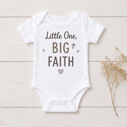 Little One Big Faith - Dedication Bodysuit