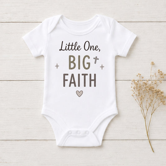Little One Big Faith - Dedication Bodysuit