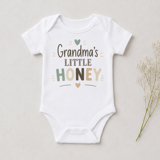 Grandma's Little Honey - Family Baby Shower Bodysuit
