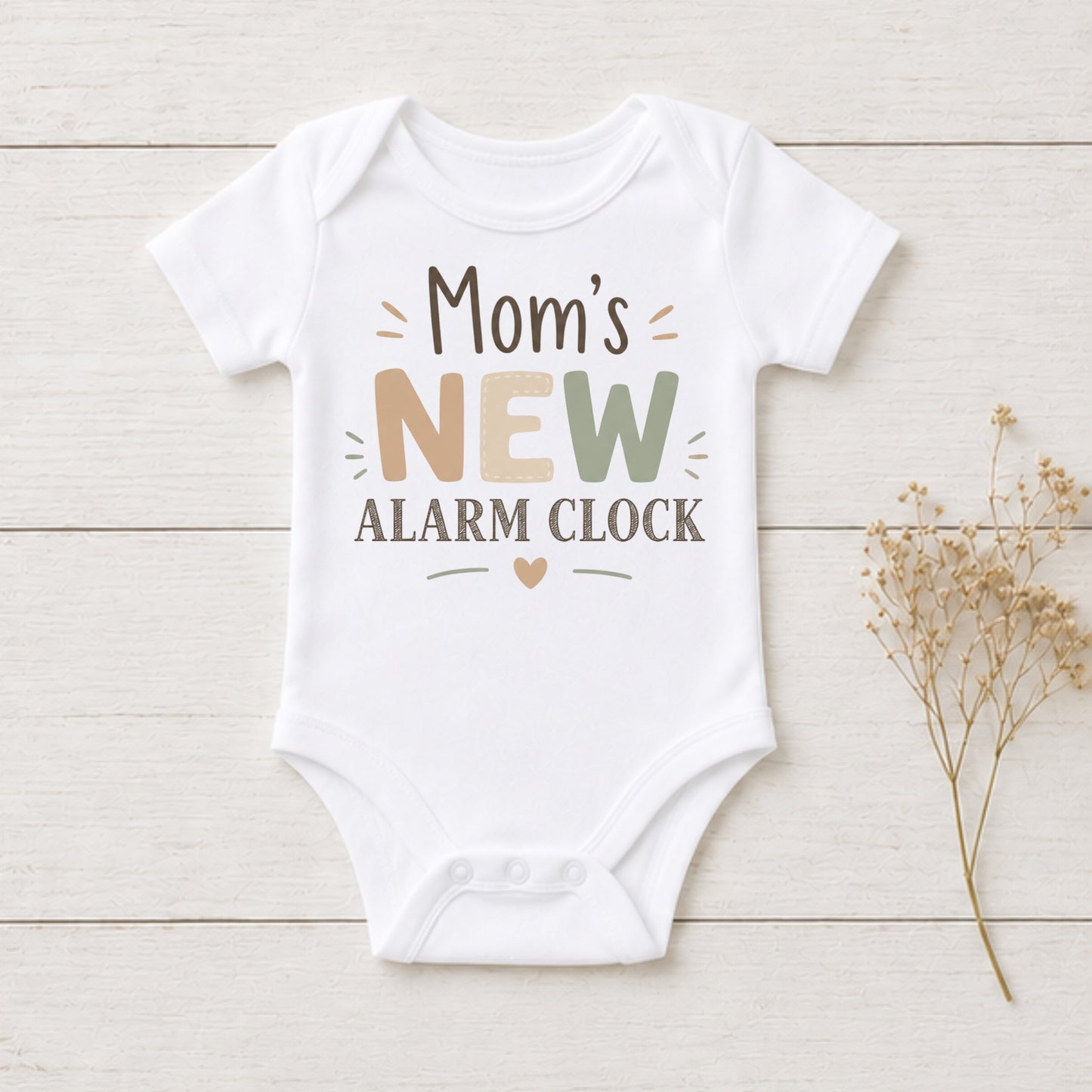 Mom's New Alarm Clock - Family Baby Shower Bodysuit