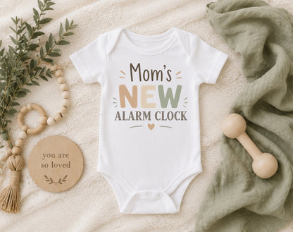 Mom's New Alarm Clock - Family Baby Shower Bodysuit