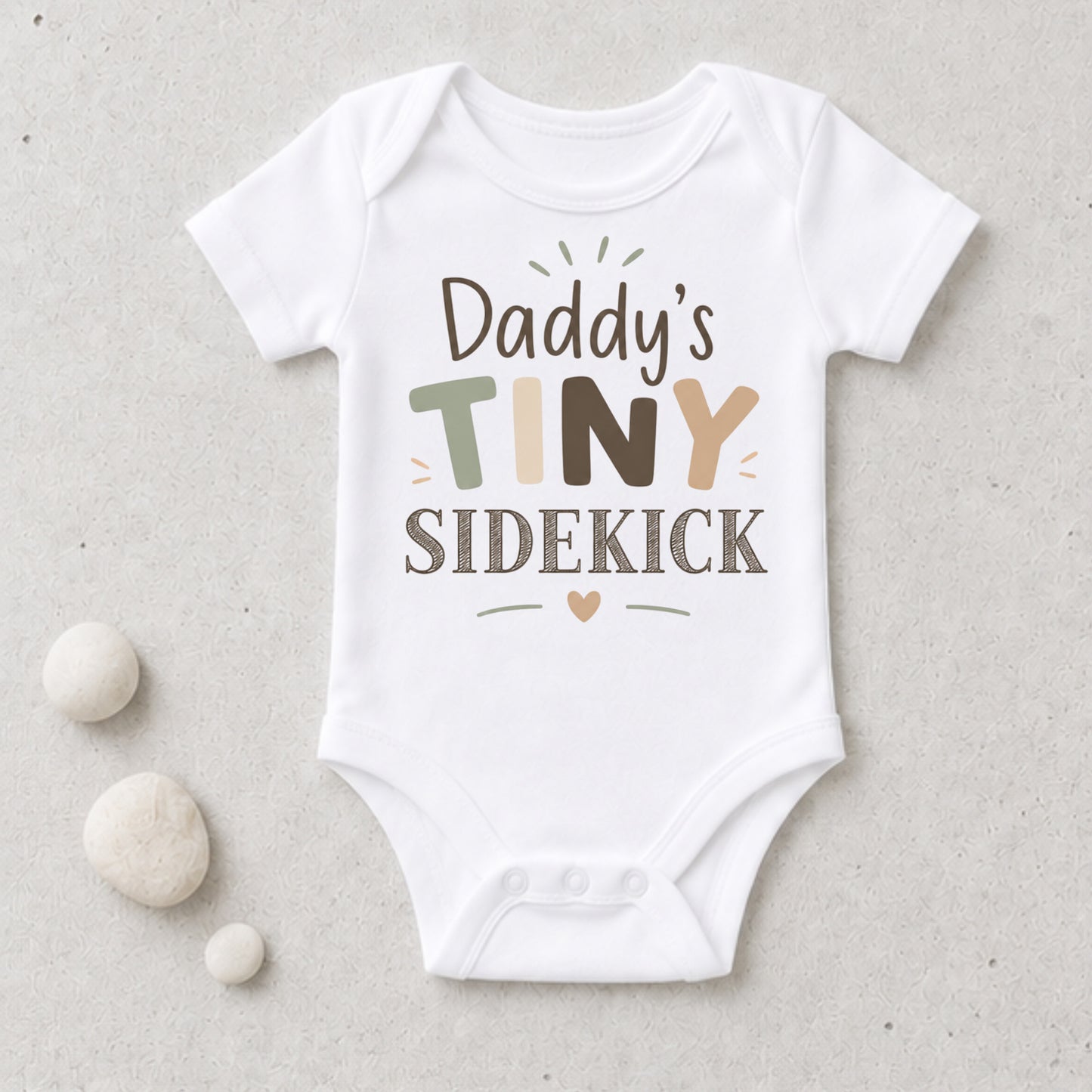 Dad's Tiny Sidekick - Family Baby Shower Bodysuit