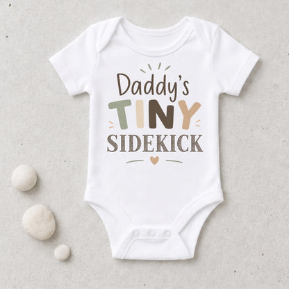 Dad's Tiny Sidekick - Family Baby Shower Bodysuit