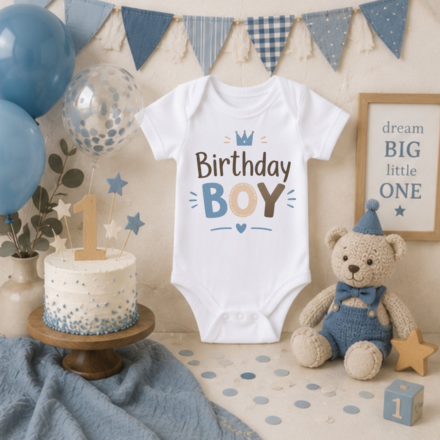 Birthday Boy I - First Birthday Bodysuit