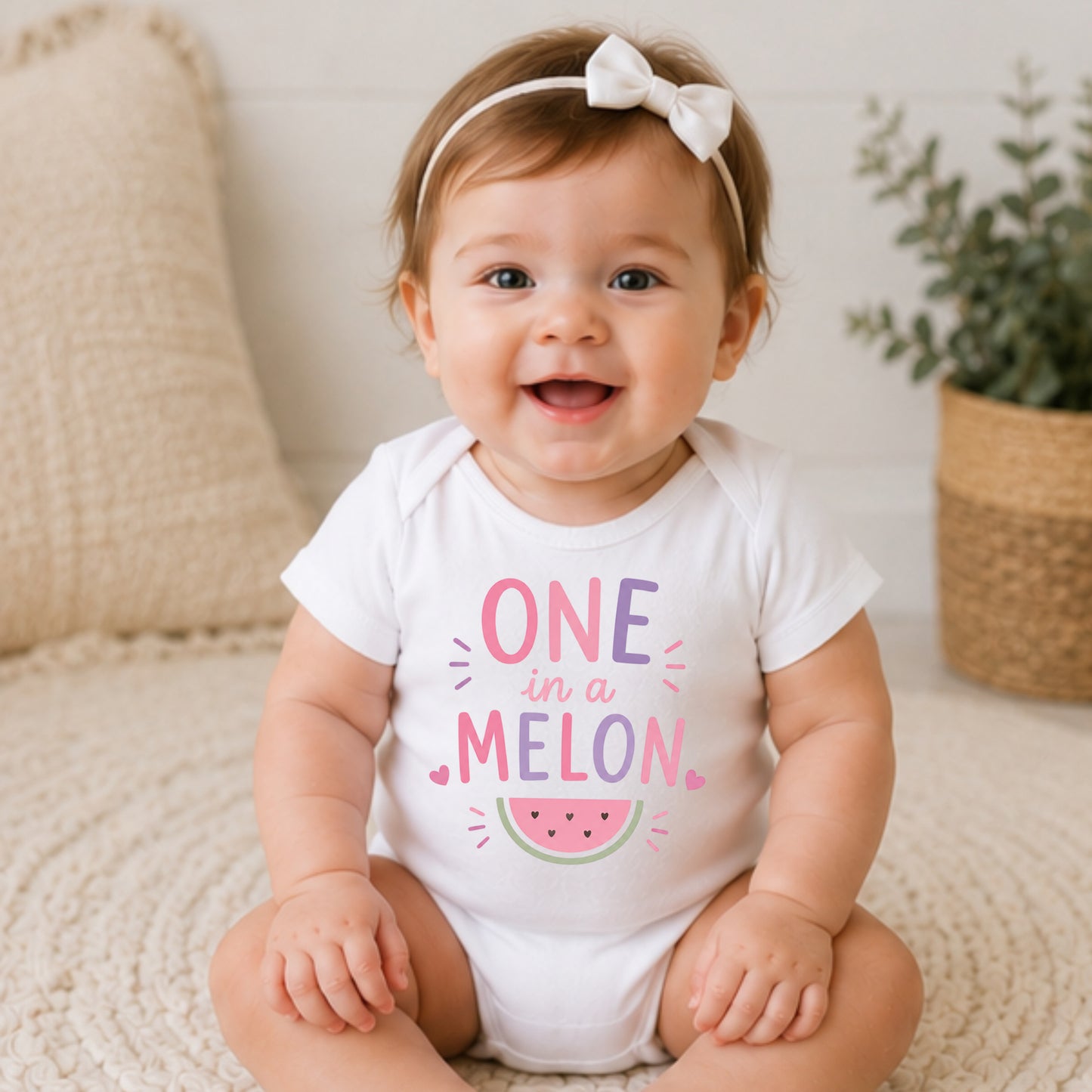 One In A Melon - First Birthday Bodysuit