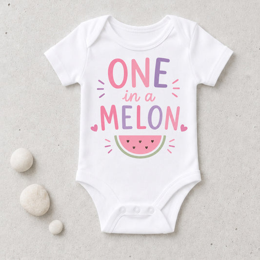 One In A Melon - First Birthday Bodysuit