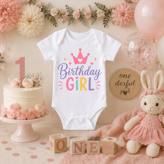 Birthday Girl II - First Birthday Bodysuit