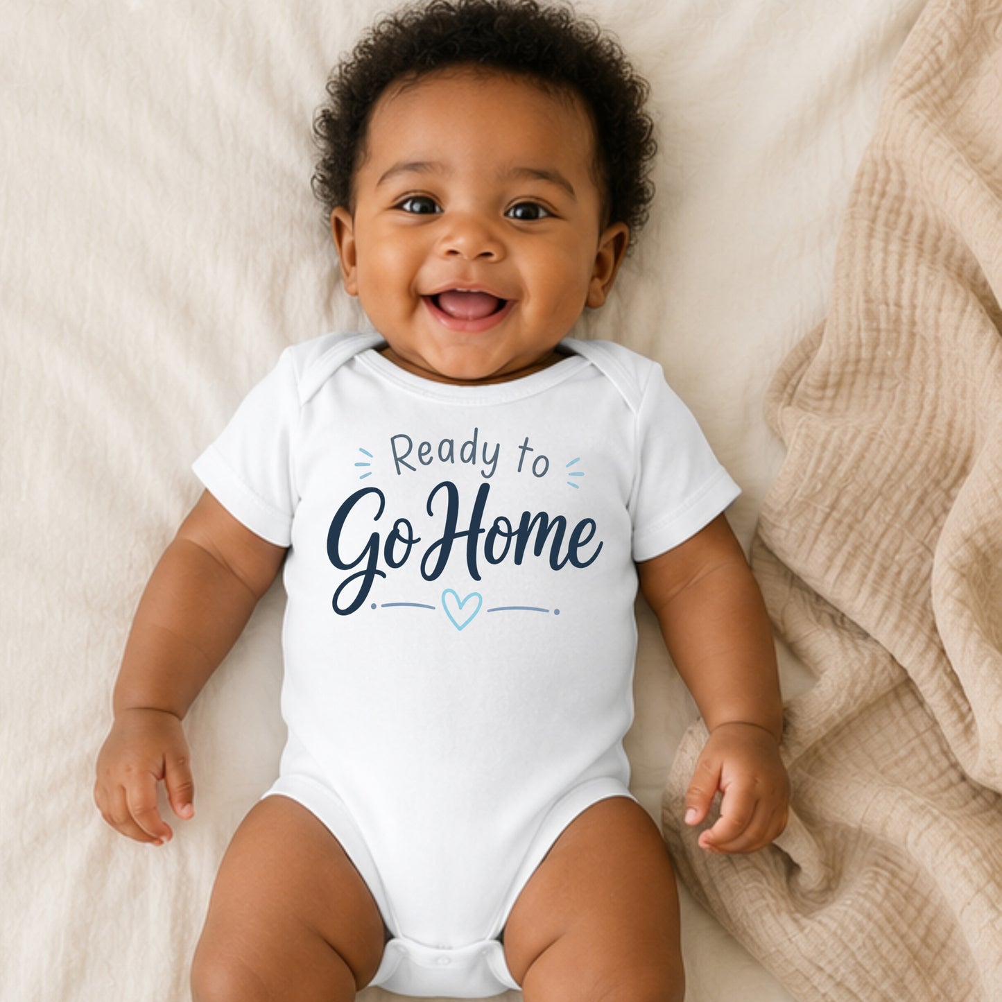 Ready To Go Home I - Going Home Bodysuit (Blue)
