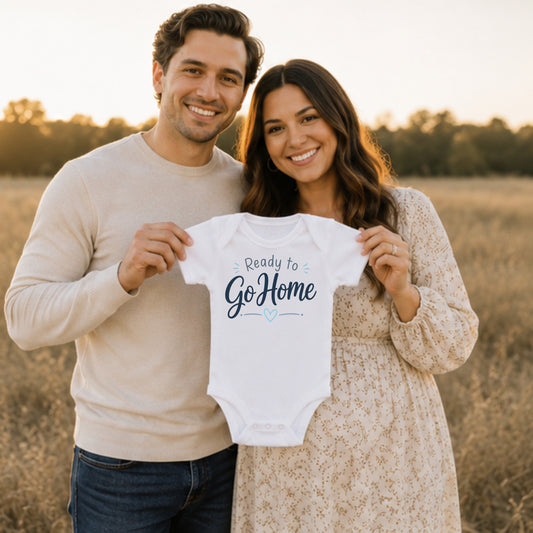 Ready To Go Home I - Going Home Bodysuit (Blue)