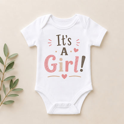 It's a Girl! - Gender Reveal Bodysuit I