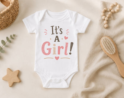 It's a Girl! - Gender Reveal Bodysuit I