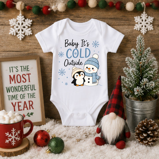 Baby it's Cold Outside - Holiday Christmas Bodysuit