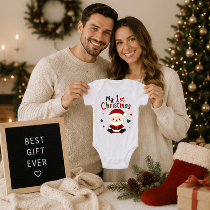 My 1st Christmas I - Holiday Christmas Bodysuit