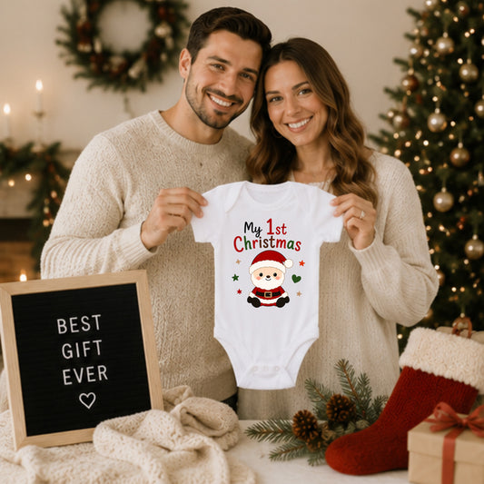 My 1st Christmas I - Holiday Christmas Bodysuit