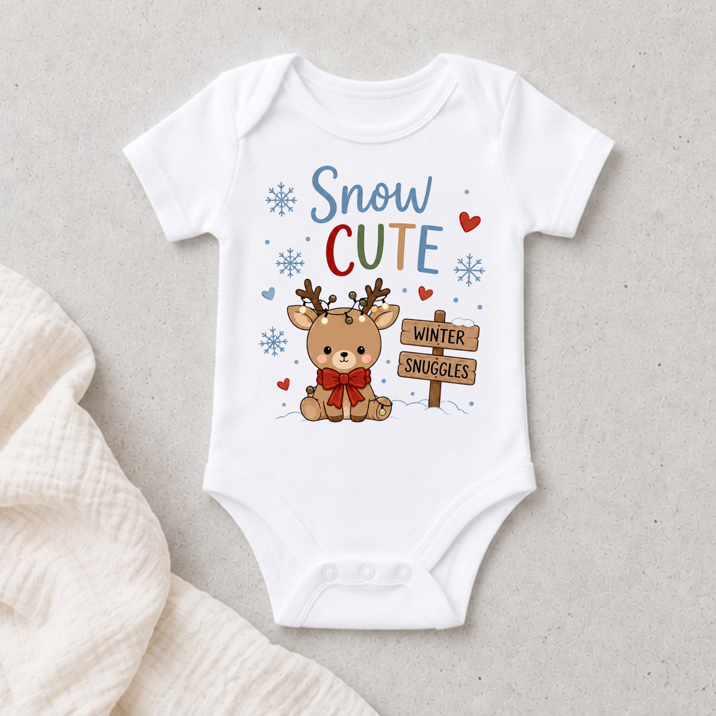Snow Cute - Holiday Christmas Bodysuit