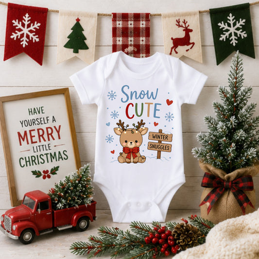 Snow Cute - Holiday Christmas Bodysuit