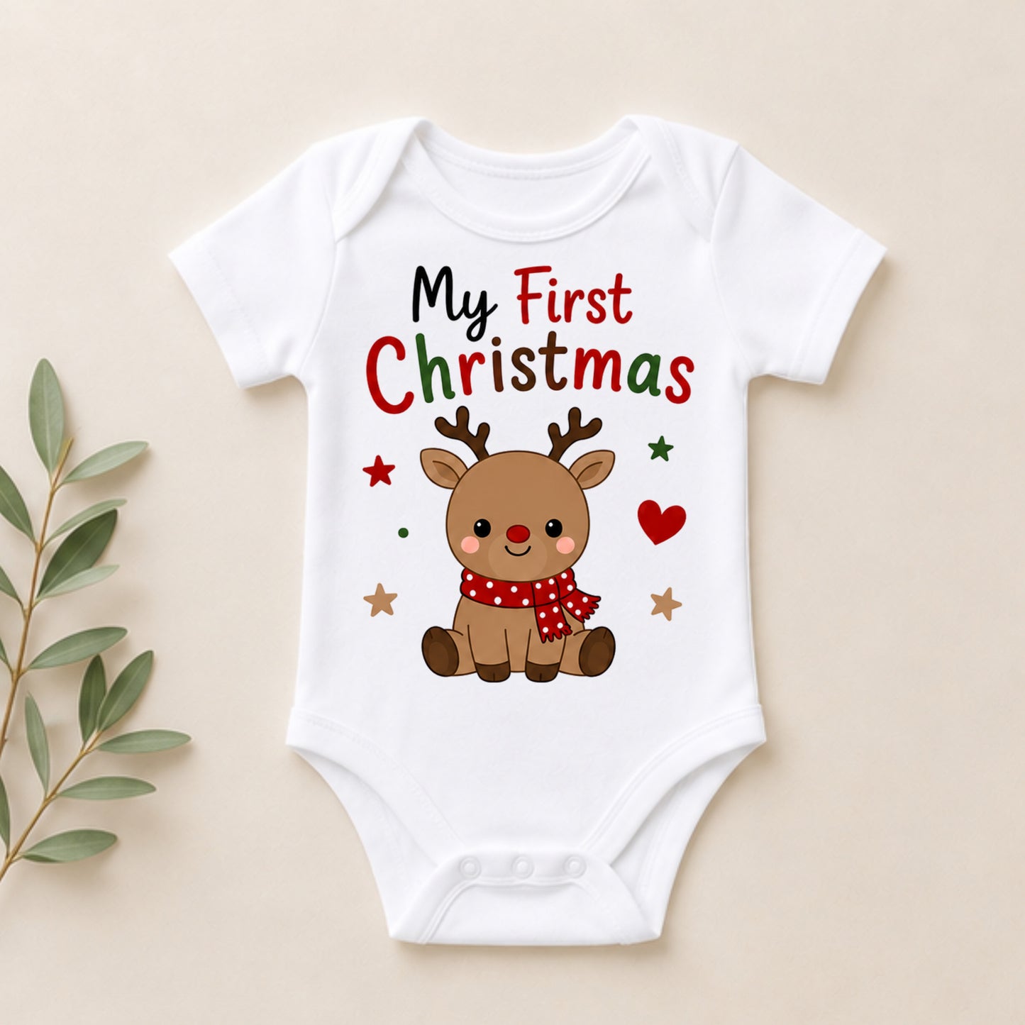 My First Christmas I - Holiday Christmas Bodysuit