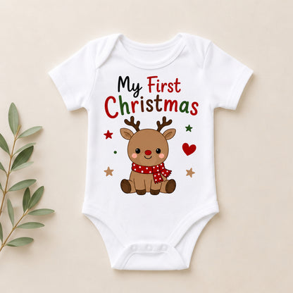My First Christmas I - Holiday Christmas Bodysuit