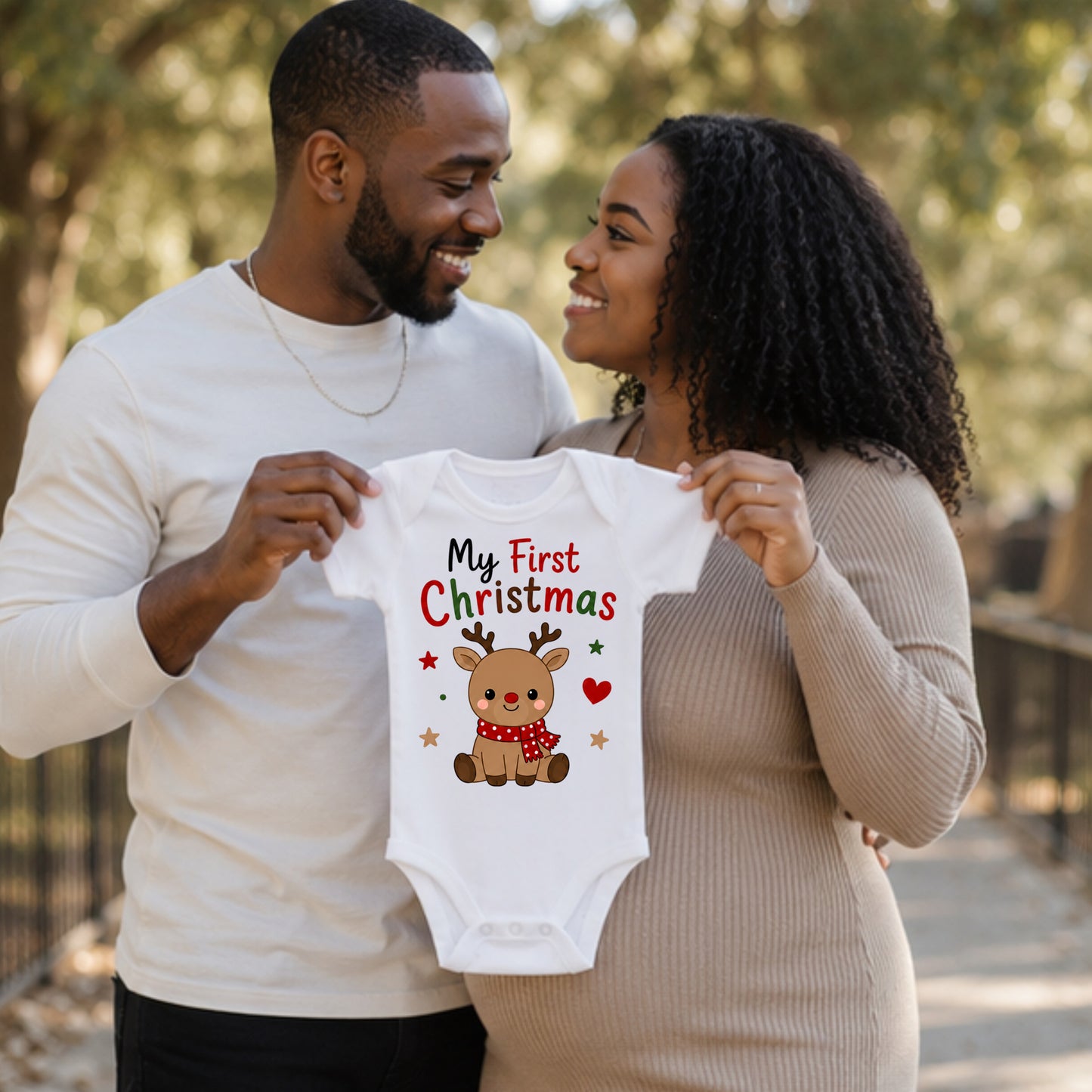 My First Christmas I - Holiday Christmas Bodysuit
