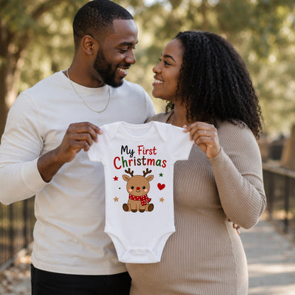My First Christmas I - Holiday Christmas Bodysuit