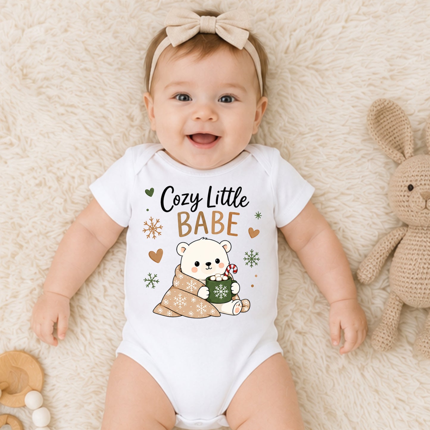 Cozy Little Babe - Holiday Christmas Bodysuit