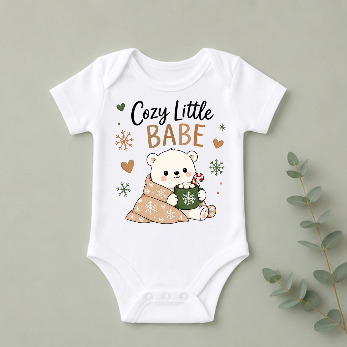 Cozy Little Babe - Holiday Christmas Bodysuit