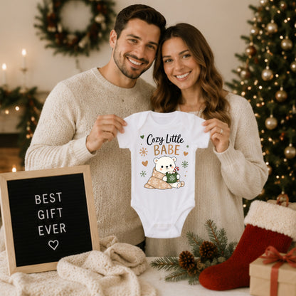 Cozy Little Babe - Holiday Christmas Bodysuit