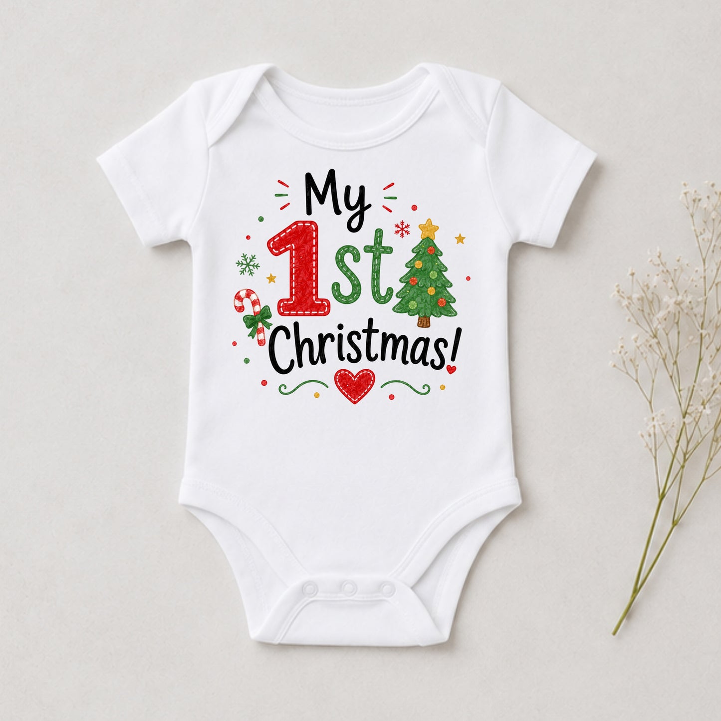 My 1st Christmas II - Holiday Christmas Bodysuit