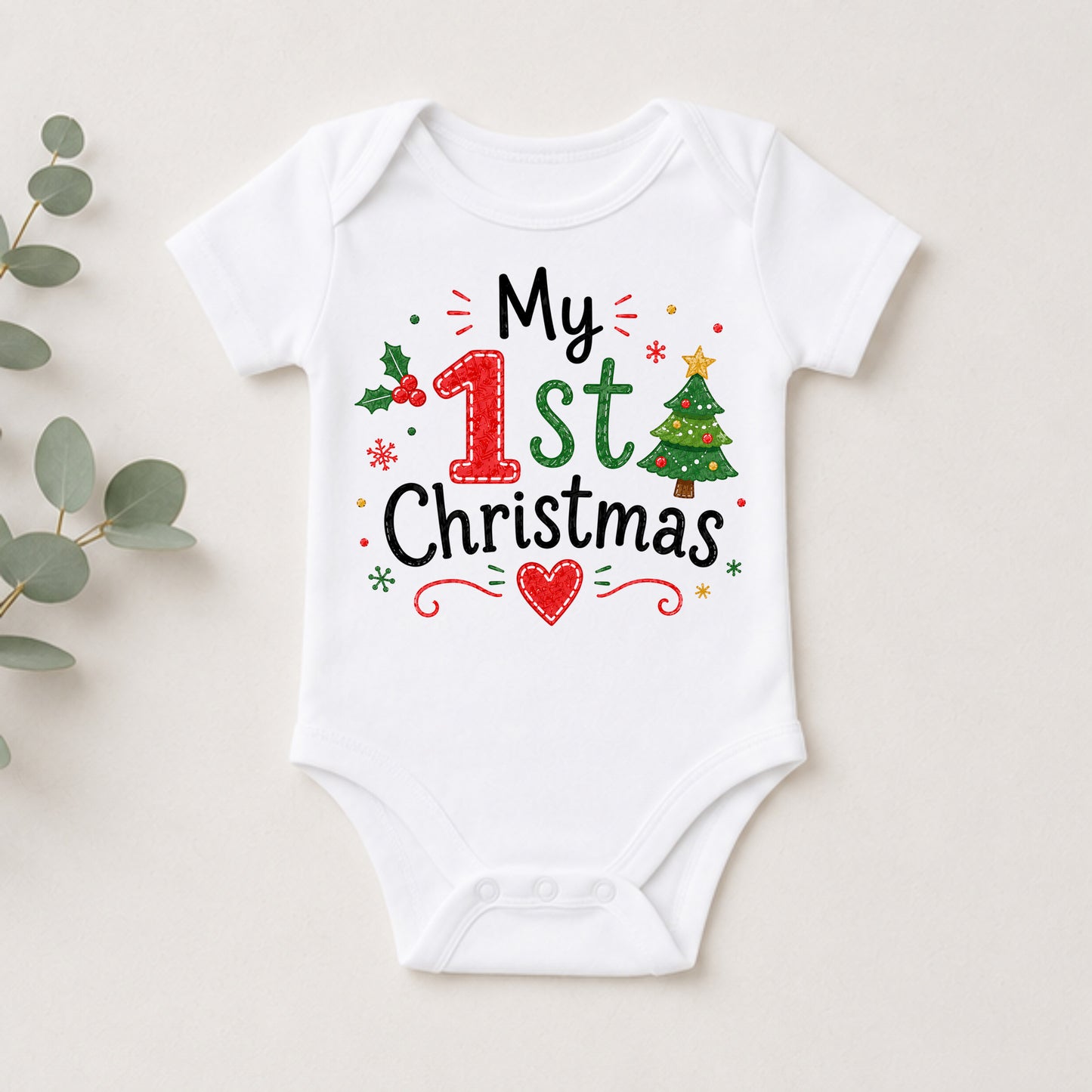 My 1st Christmas III - Holiday Christmas Bodysuit