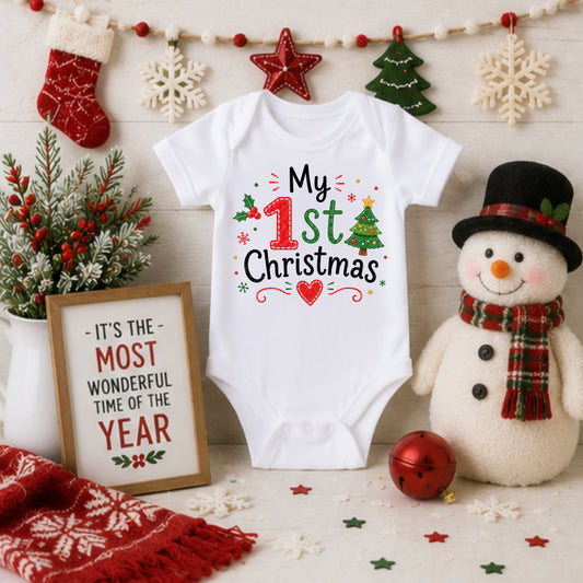 My 1st Christmas III - Holiday Christmas Bodysuit
