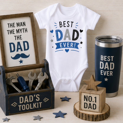 Best Dad Ever - Holiday Father's Day Bodysuit