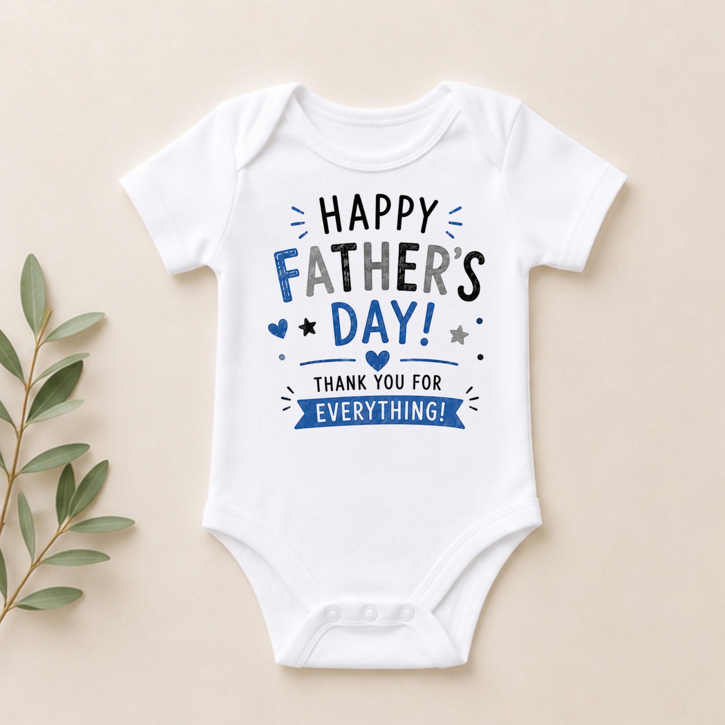 Happy Father's Day - Thank You For Everything - Holiday Father's Day Bodysuit