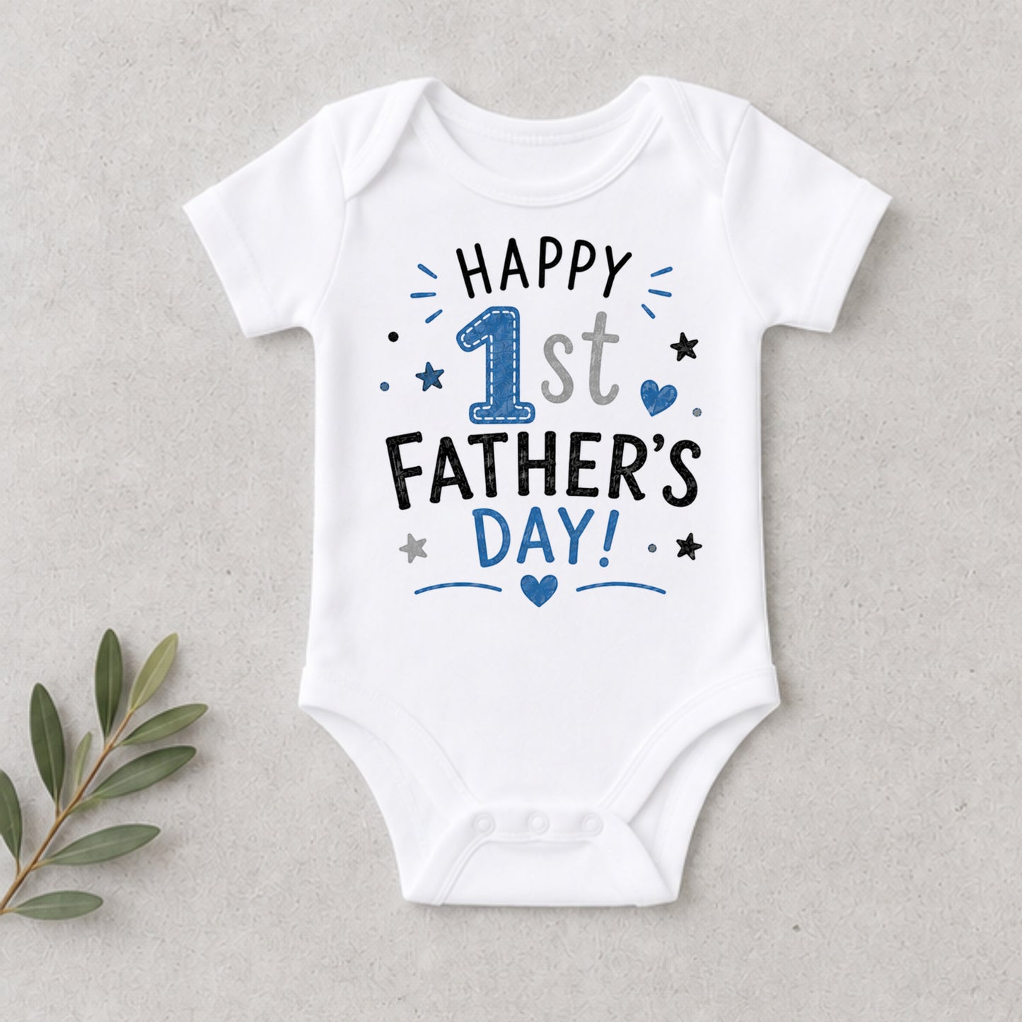 Happy 1st Father's Day II - Holiday Father's Day Bodysuit