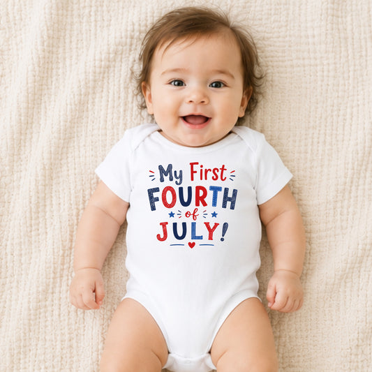 My First Fourth of July I - Holiday Fourth of July Bodysuit