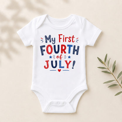 My First Fourth of July I - Holiday Fourth of July Bodysuit