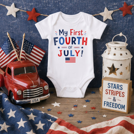 My First Fourth of July II - Holiday Fourth of July Bodysuit