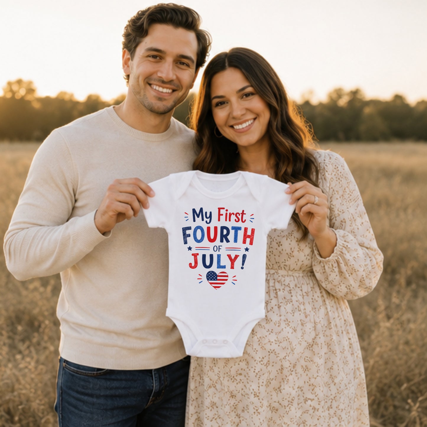 My First Fourth of July III - Holiday Fourth of July Bodysuit
