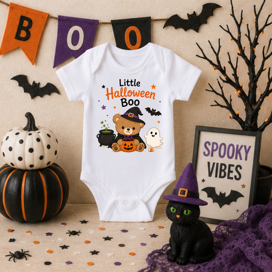 Little Halloween Boo - Holiday Halloween Bodysuit