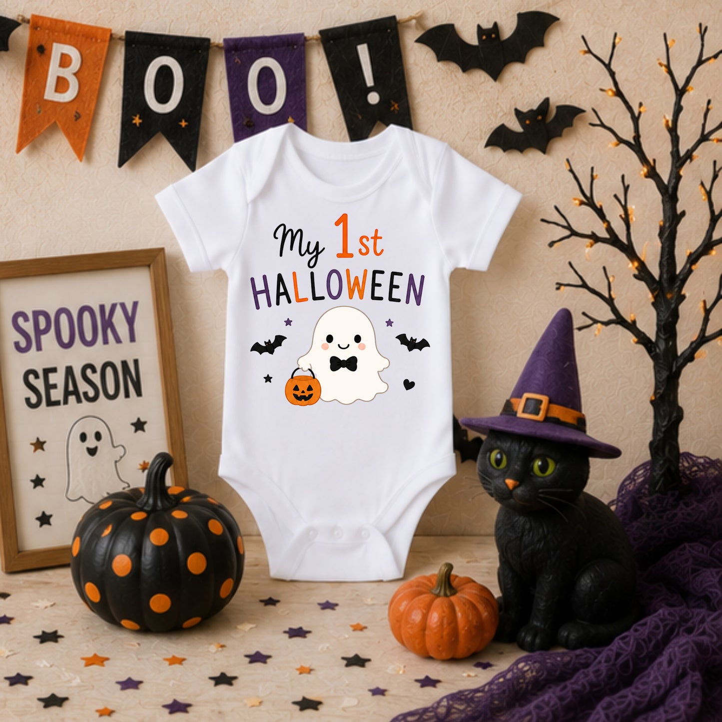 My 1st Halloween I - Holiday Halloween Bodysuit