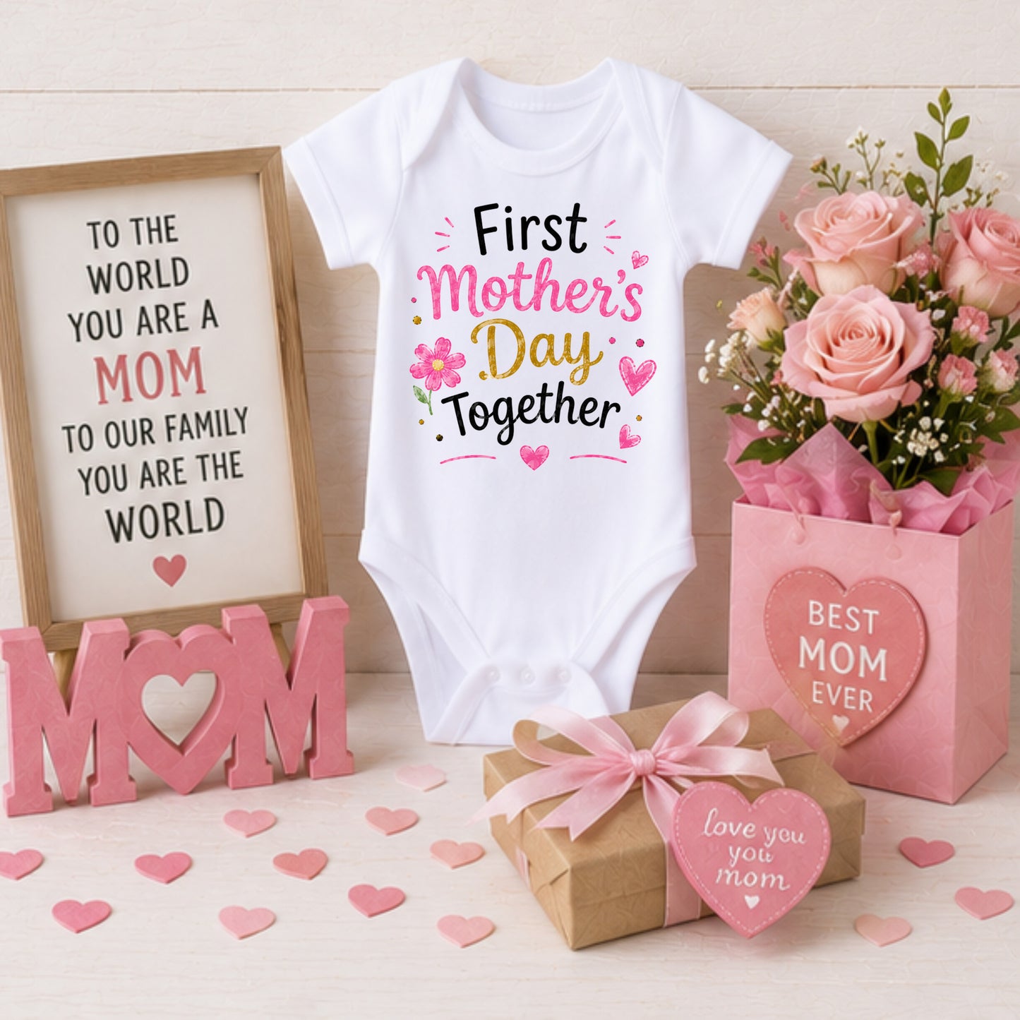 First Mother's Day Together - Holiday Mother's Day Bodysuit