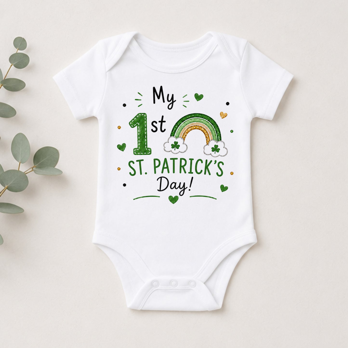 My 1st St. Patrick's Day V - Holiday St. Patrick's Day Bodysuit