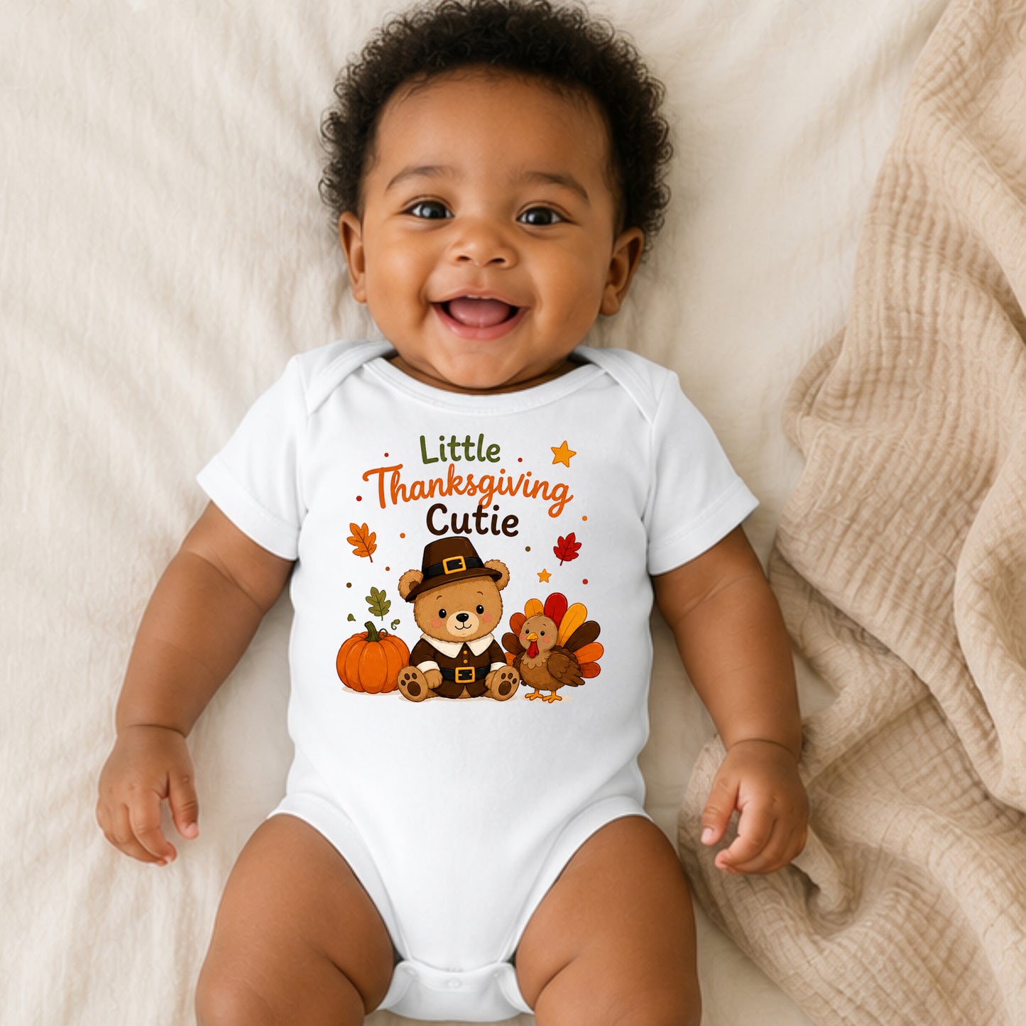 Little Thanksgiving Cutie - Holiday Thanksgiving Bodysuit